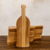 wijnfles vorm borrelplank door taste of wood