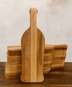 wijnfles vorm borrelplank door taste of wood
