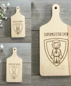 super juf of super meester gepersonaliseerd naar je eigen juf of meester door taste of wood