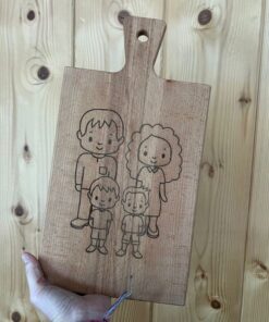 borrelplank met leuke quote door taste of wood