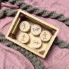 Houten ronde tandendoosje door Taste of Wood