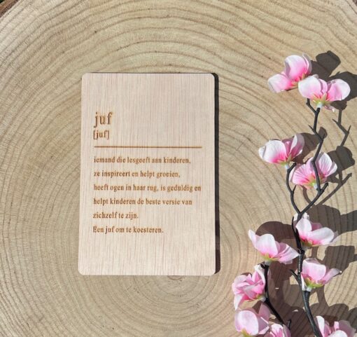 houten kaarten met verschillende thema's o cadeau te geven door taste of wood
