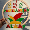 Cirkel met Vastelaovend en Alaaf voor de carnaval door taste of wood