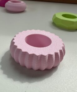 Alternative view of Kaarsenstandaard ring ribbels breed