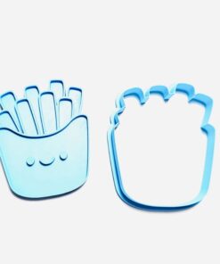 uitsteker met stempel voor koekjes of klei met franse frietjes door taste of wood