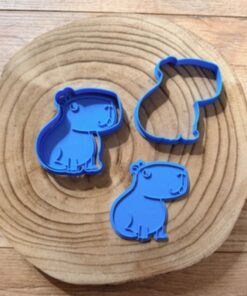 uitsteker met stempel voor koekjes of klei in een Capibara door taste of wood