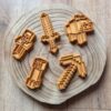 minecraft uitstekers met stempel voor koekjes of klei door taste of wood