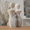 Familie beeldjes met 2 kindjes door Taste of Wood
