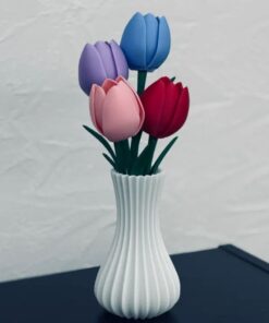 3d geprinte bloemen naar wens samen te stellen door taste of wood.