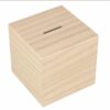 Houten spaarpot naar wens te personaliseren door taste of wood.
